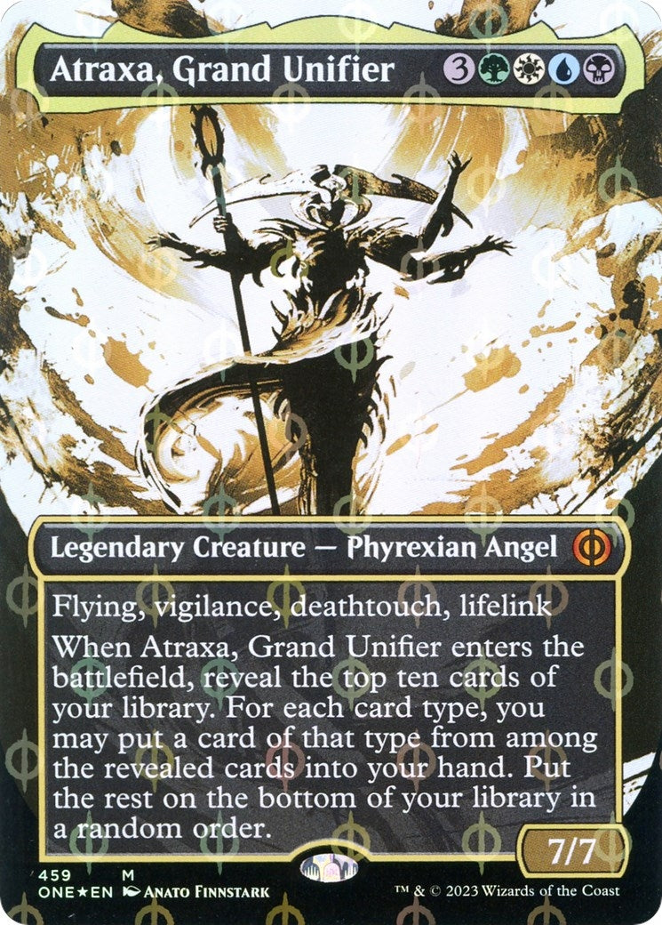 Image for Atraxa, Grand Unifier (Showcase) (Step-and-Compleat Foil) (459) [Phyrexia: All Will Be One] - Magic: The Gathering