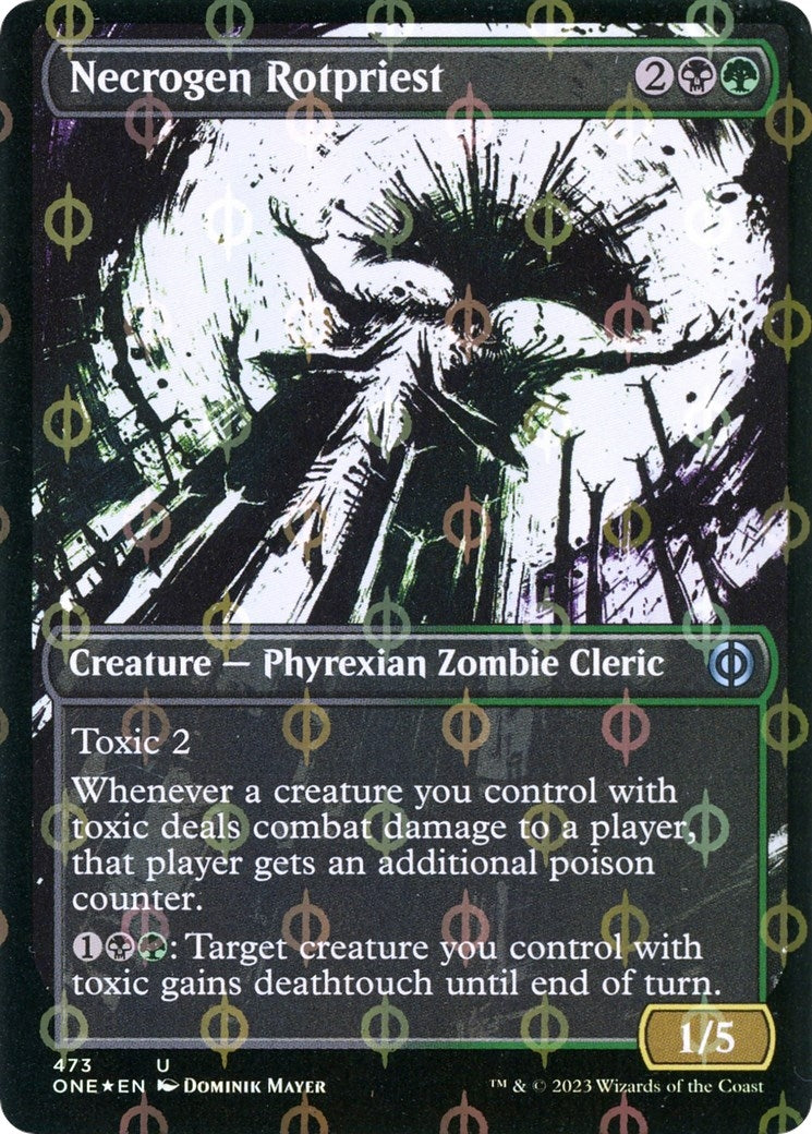 Image for Necrogen Rotpriest (Showcase) (Step-and-Compleat Foil) (473) [Phyrexia: All Will Be One] - Magic: The Gathering