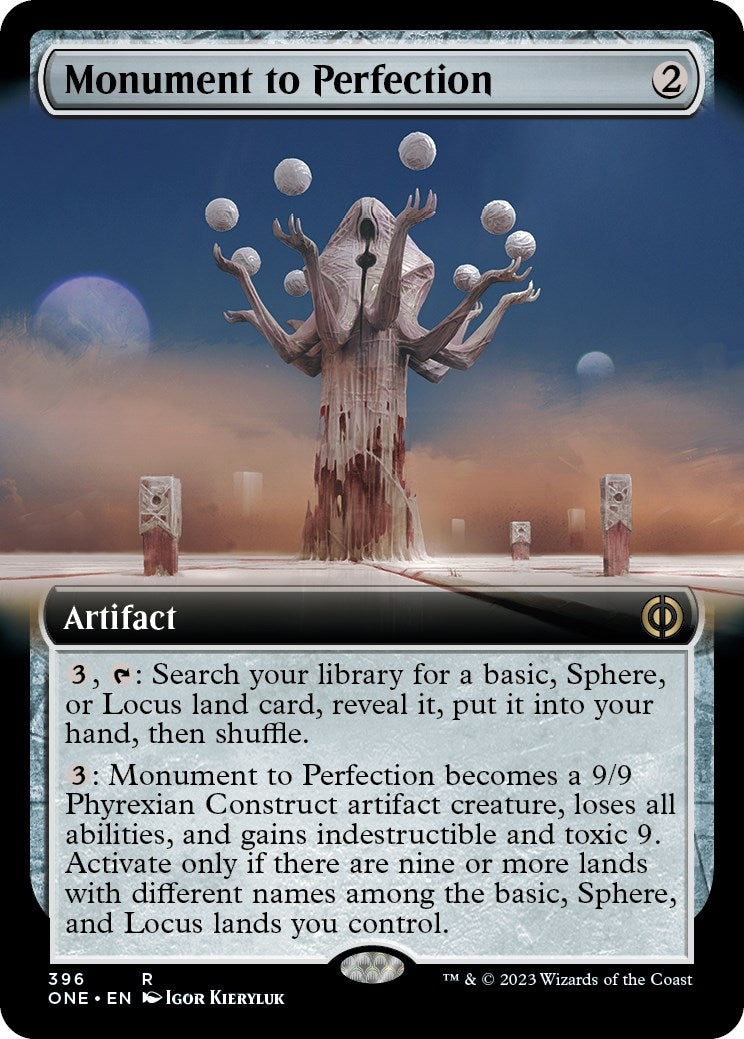 Image for Monument to Perfection (Extended Art) (396) [Phyrexia: All Will Be One] - Magic: The Gathering