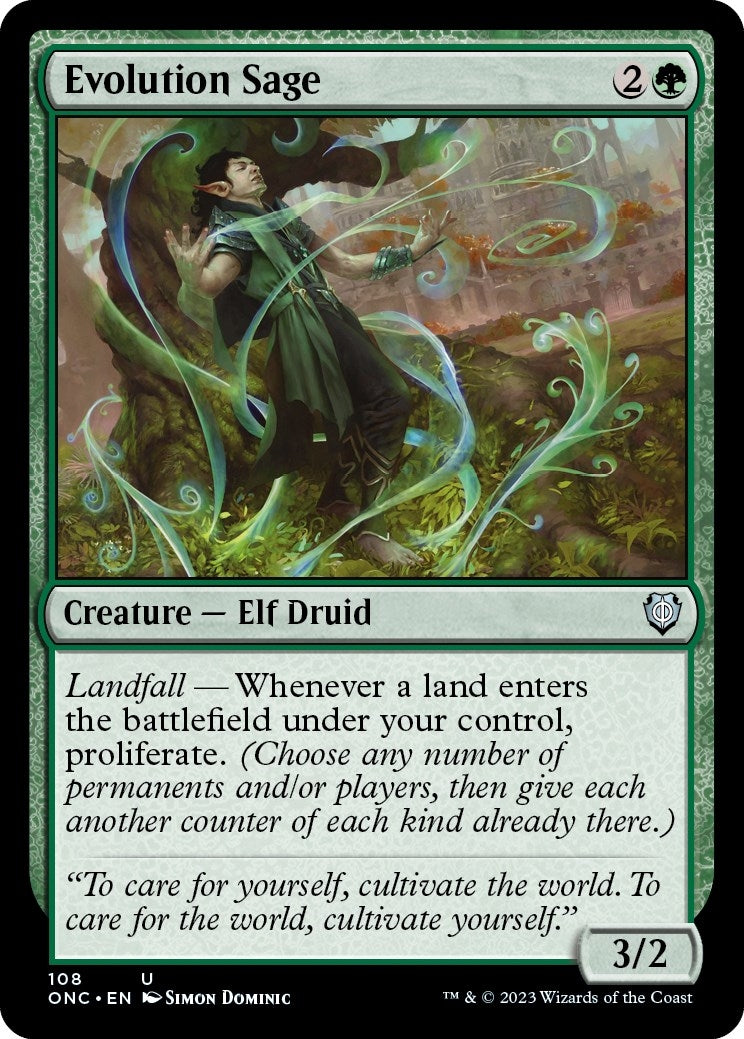 Image for Evolution Sage (108) [Phyrexia: All Will Be One] - Magic: The Gathering