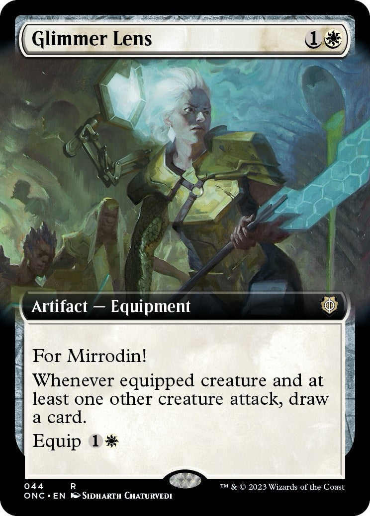 Image for Glimmer Lens (Extended Art) (44) [Phyrexia: All Will Be One] - Magic: The Gathering