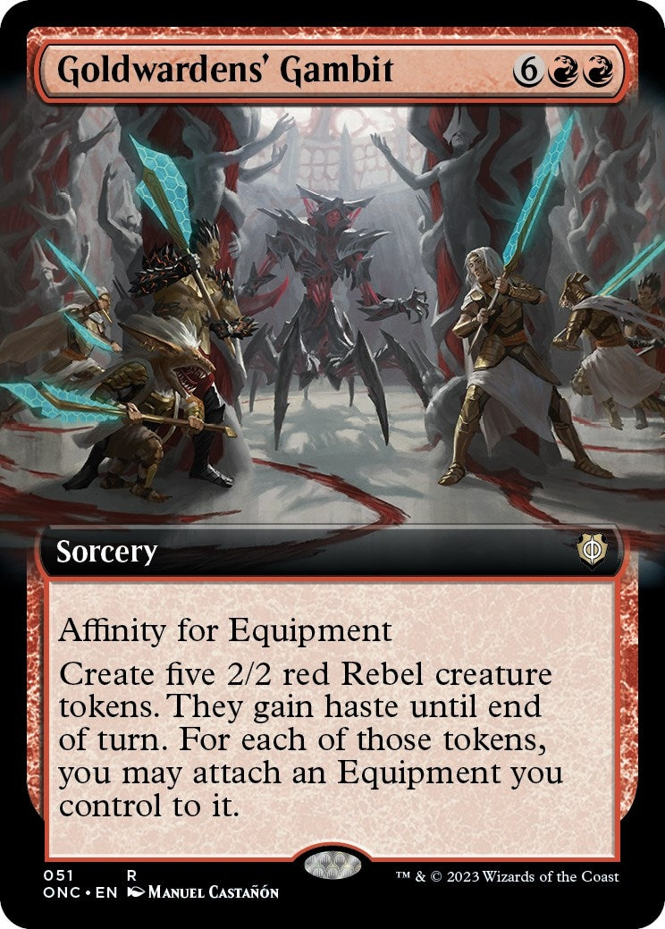 Image for Goldwardens' Gambit (Extended Art) (51) [Phyrexia: All Will Be One] - Magic: The Gathering
