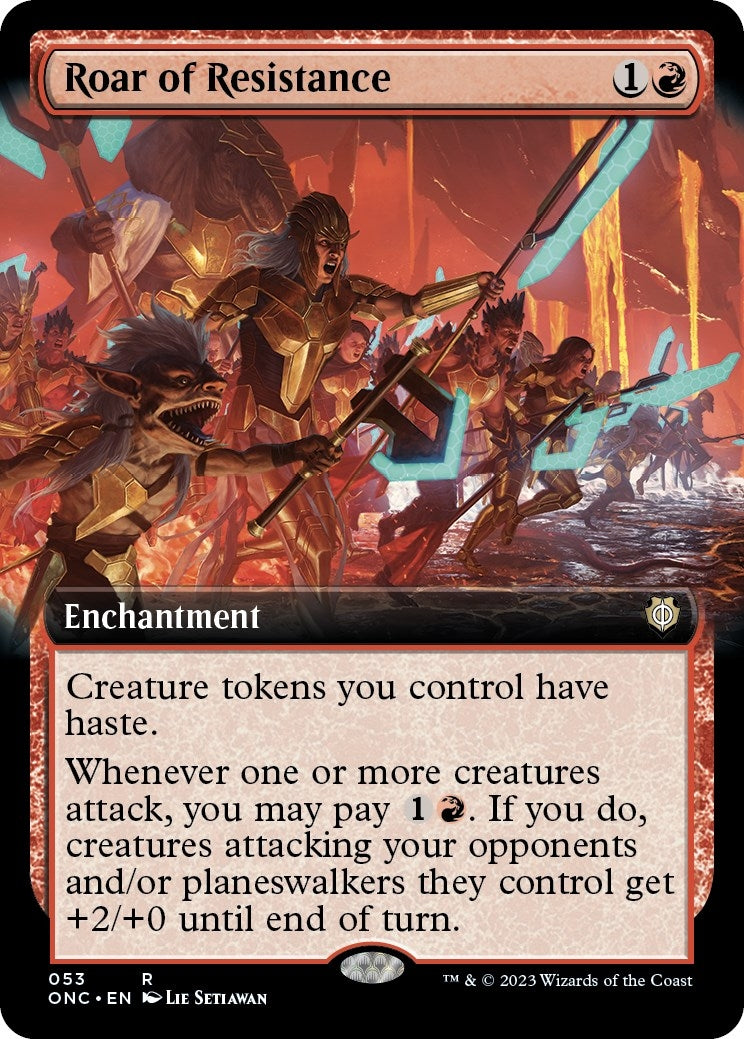 Image for Roar of Resistance (Extended Art) (53) [Phyrexia: All Will Be One] - Magic: The Gathering
