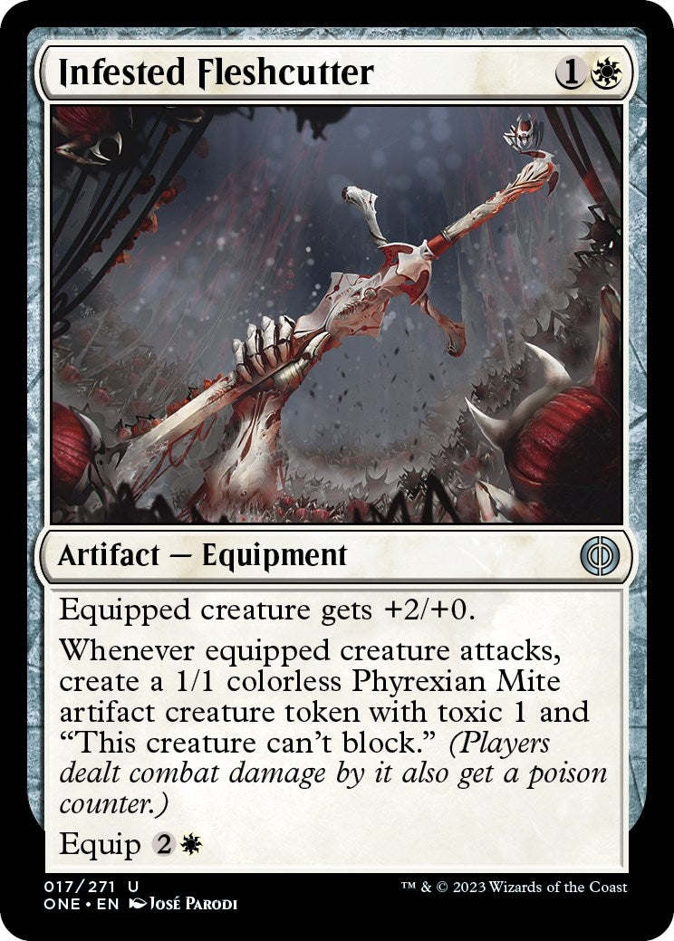 Image for Infested Fleshcutter (17) [Phyrexia: All Will Be One] - Magic: The Gathering