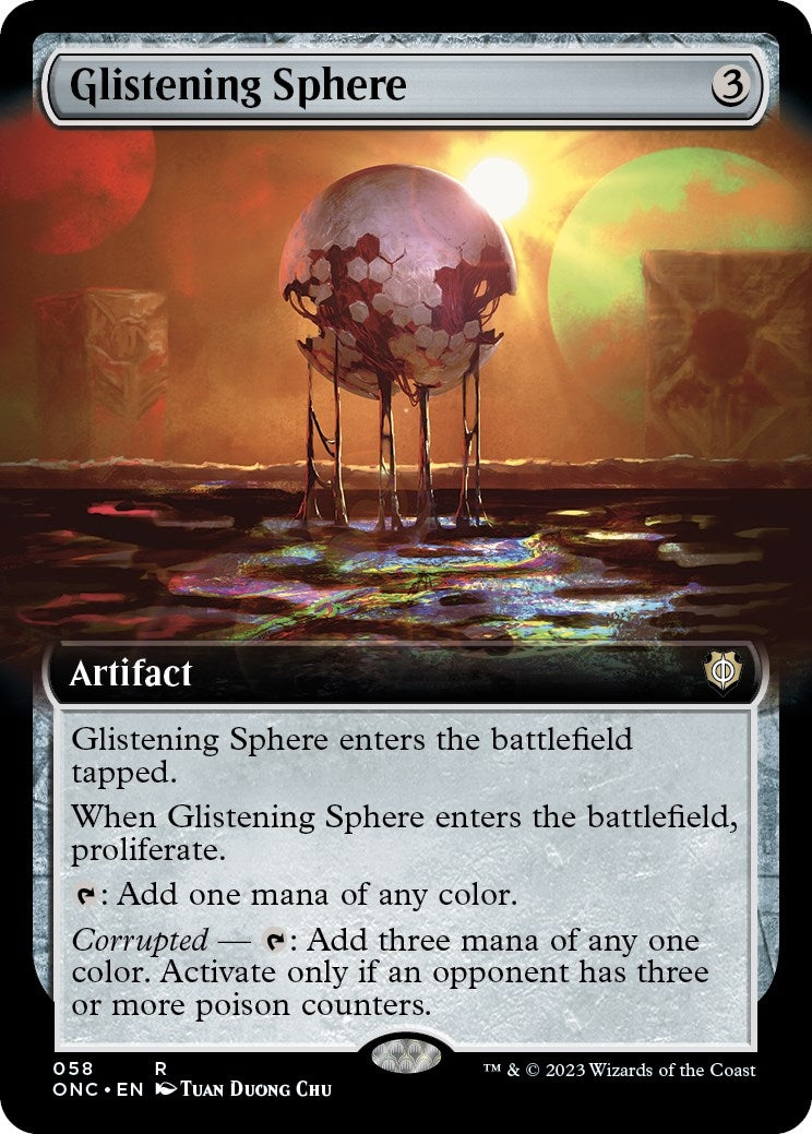 Image for Glistening Sphere (Extended Art) (58) [Phyrexia: All Will Be One] - Magic: The Gathering