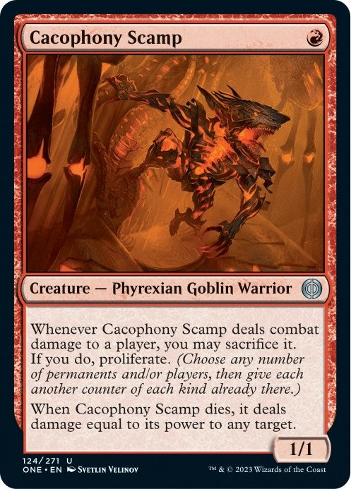 Image for Cacophony Scamp (124) [Phyrexia: All Will Be One] - Magic: The Gathering