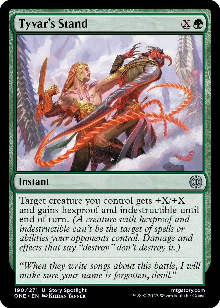 Image for Tyvar's Stand (190) [Phyrexia: All Will Be One] - Magic: The Gathering