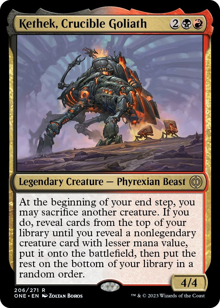 Image for Kethek, Crucible Goliath (206) [Phyrexia: All Will Be One] - Magic: The Gathering