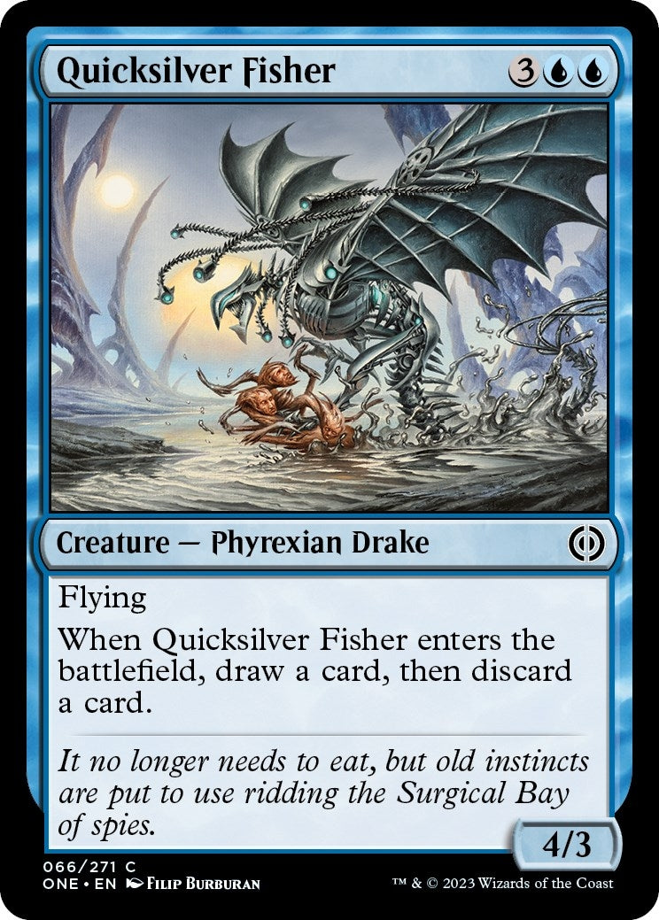 Image for Quicksilver Fisher (66) [Phyrexia: All Will Be One] - Magic: The Gathering