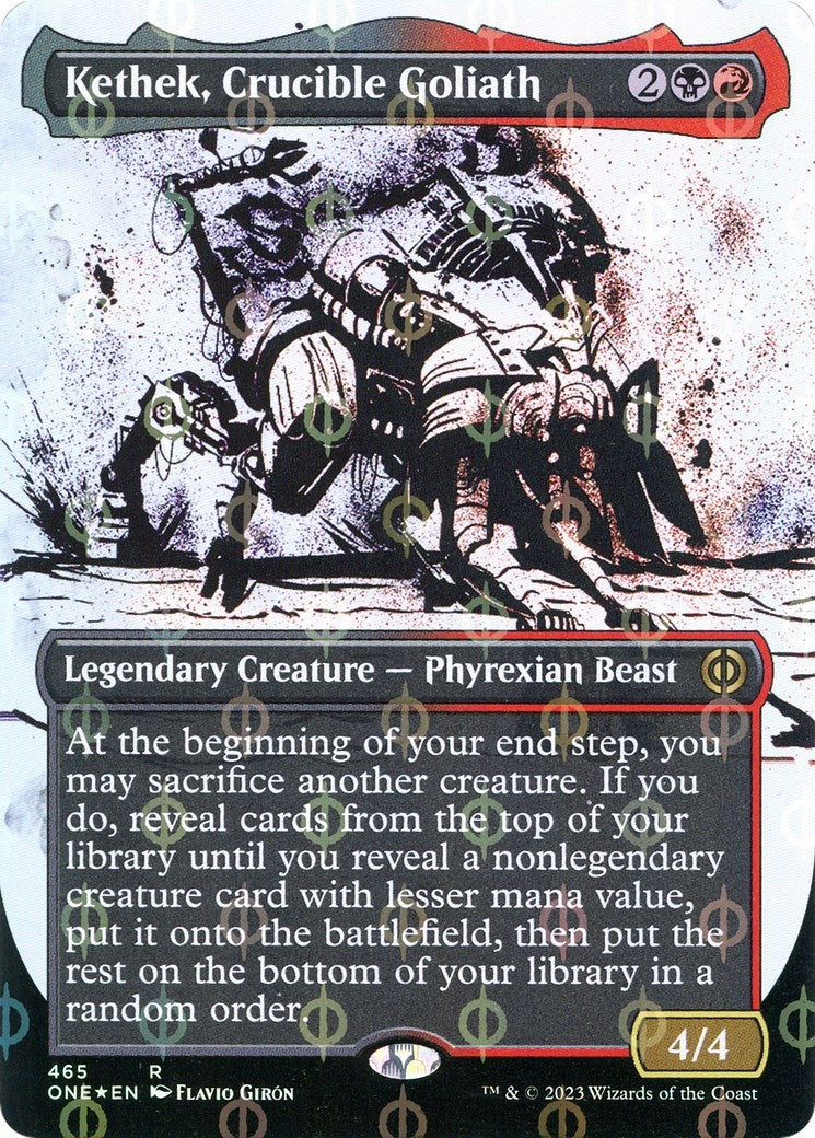 Image for Kethek, Crucible Goliath (Showcase) (Step-and-Compleat Foil) (465) [Phyrexia: All Will Be One] - Magic: The Gathering