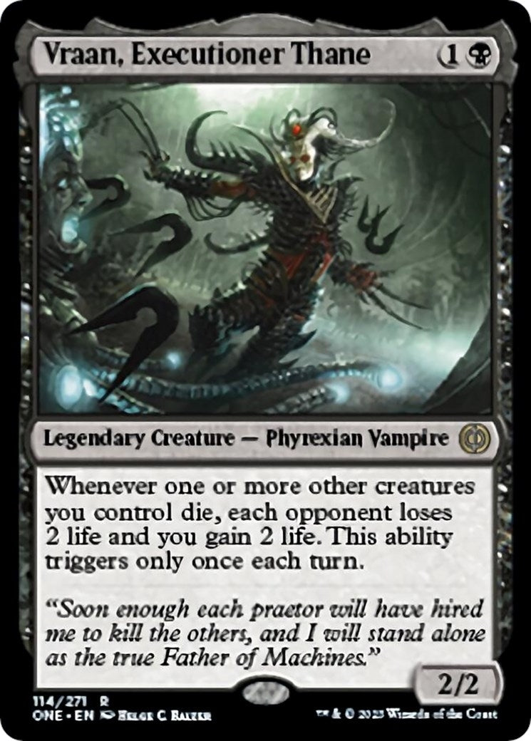 Vraan, Executioner Thane (114) [Phyrexia: All Will Be One]