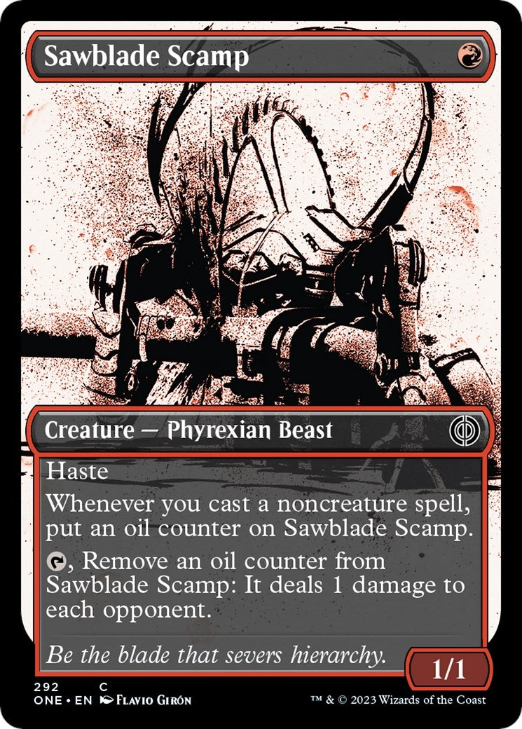 Image for Sawblade Scamp (Showcase) (292) [Phyrexia: All Will Be One] - Magic: The Gathering
