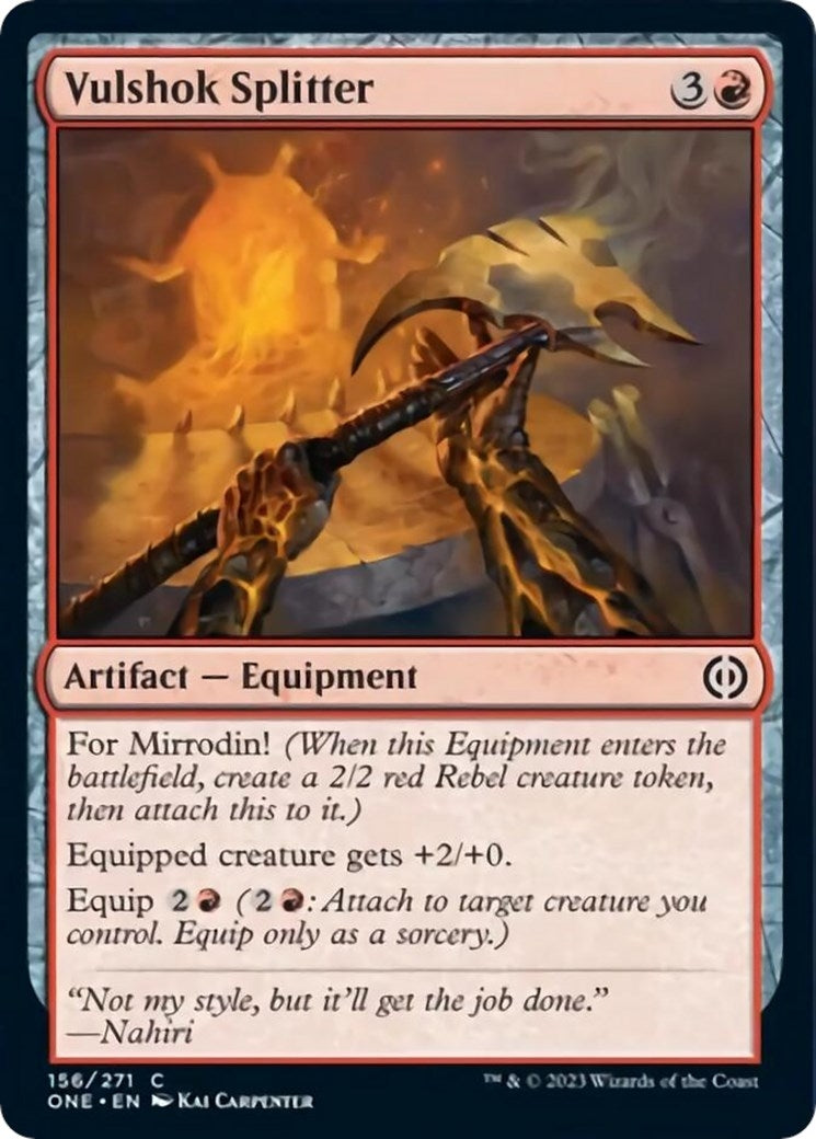 Image for Vulshok Splitter (156) [Phyrexia: All Will Be One] - Magic: The Gathering