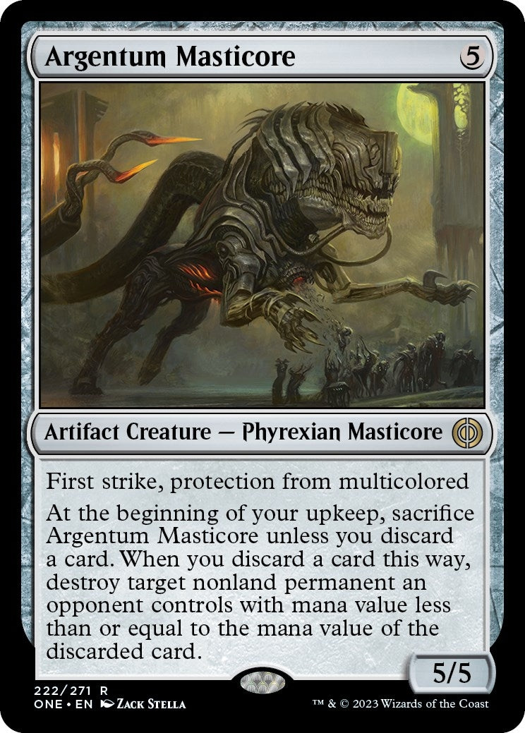 Image for Argentum Masticore (222) [Phyrexia: All Will Be One] - Magic: The Gathering
