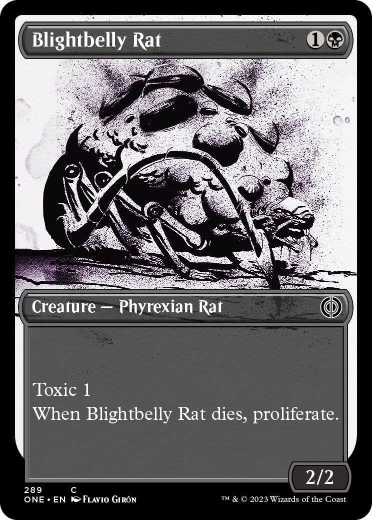 Image for Blightbelly Rat (Showcase) (289) [Phyrexia: All Will Be One] - Magic: The Gathering