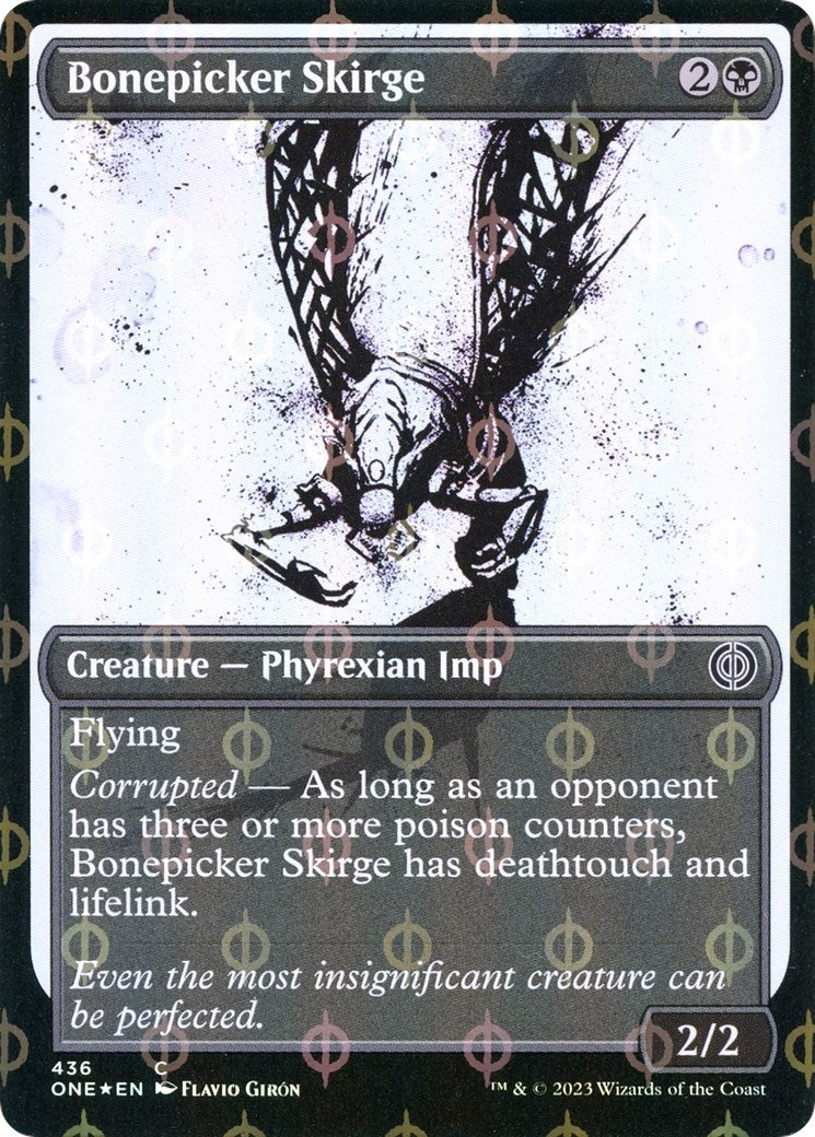 Image for Bonepicker Skirge (Showcase) (Step-and-Compleat Foil) (436) [Phyrexia: All Will Be One] - Magic: The Gathering