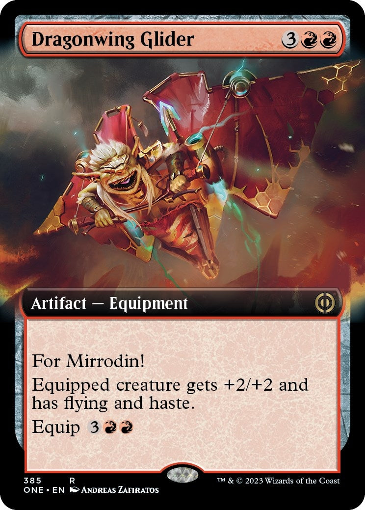 Dragonwing Glider (Extended Art) (385) [Phyrexia: All Will Be One]