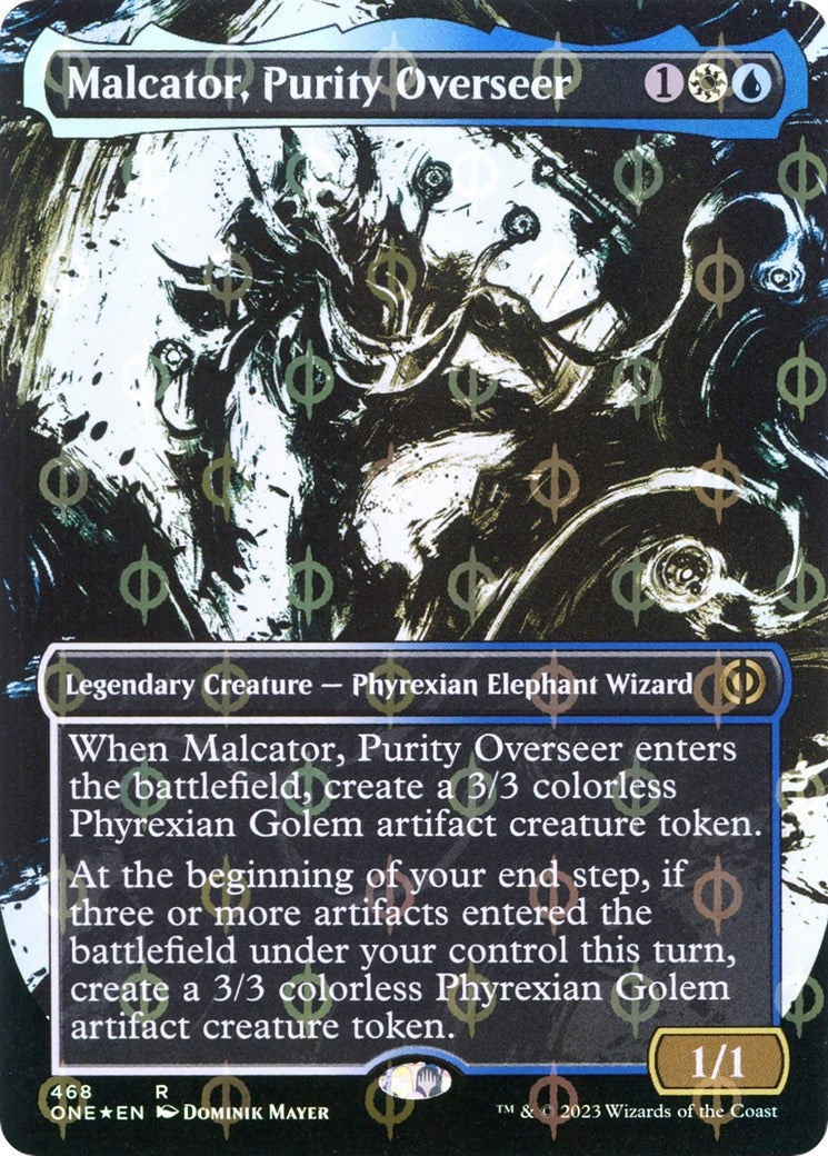 Image for Malcator, Purity Overseer (Showcase) (Step-and-Compleat Foil) (468) [Phyrexia: All Will Be One] - Magic: The Gathering