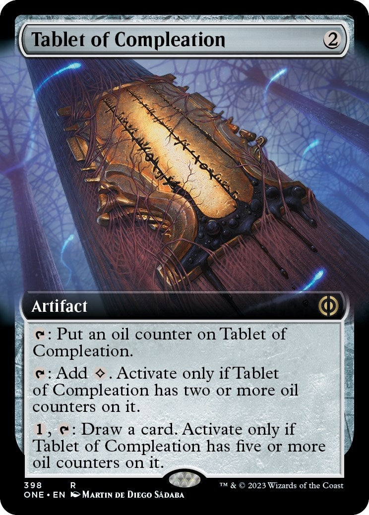 Image for Tablet of Compleation (Extended Art) (398) [Phyrexia: All Will Be One] - Magic: The Gathering