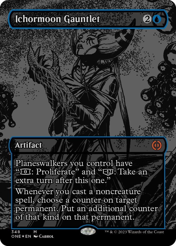 Image for Ichormoon Gauntlet (Oil Slick Raised Foil) (348) [Phyrexia: All Will Be One] - Magic: The Gathering