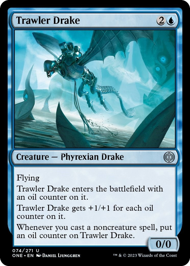 Image for Trawler Drake (74) [Phyrexia: All Will Be One] - Magic: The Gathering