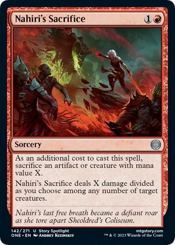 Image for Nahiri's Sacrifice (142) [Phyrexia: All Will Be One] - Magic: The Gathering