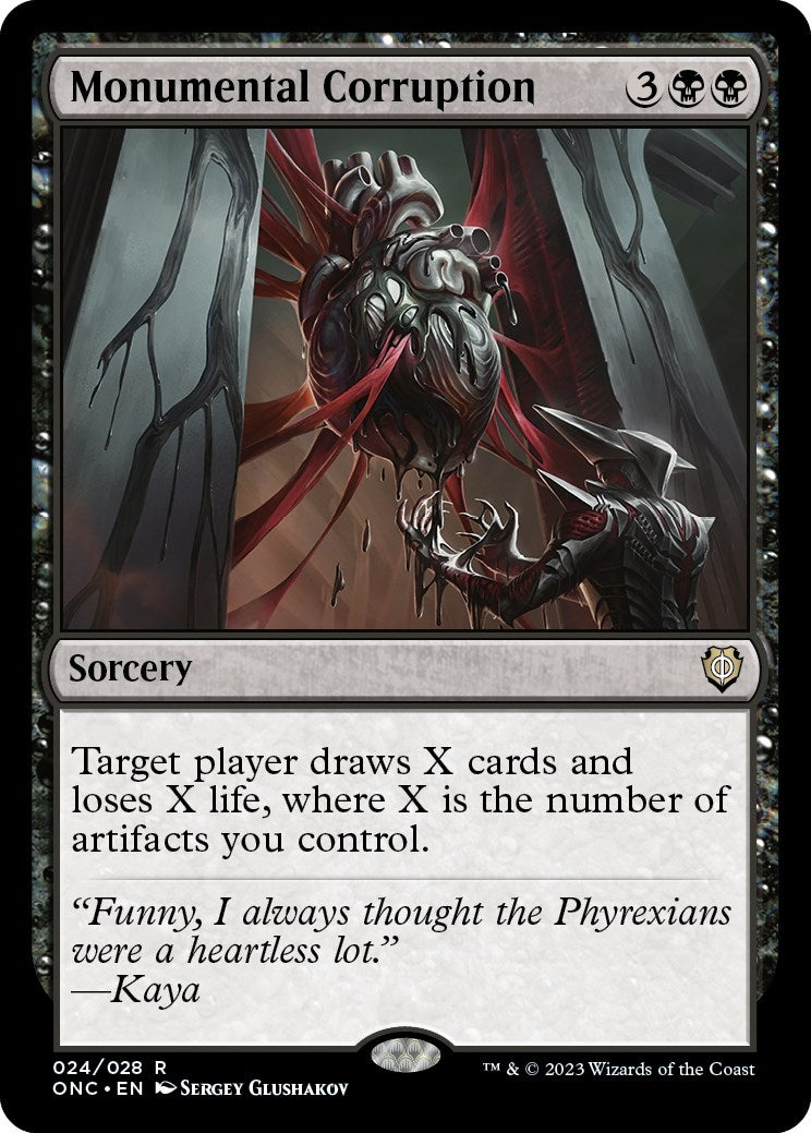 Image for Monumental Corruption (24) [Phyrexia: All Will Be One] - Magic: The Gathering