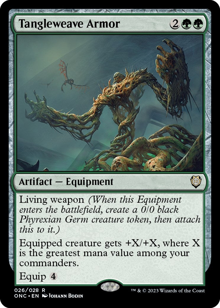 Image for Tangleweave Armor (26) [Phyrexia: All Will Be One] - Magic: The Gathering