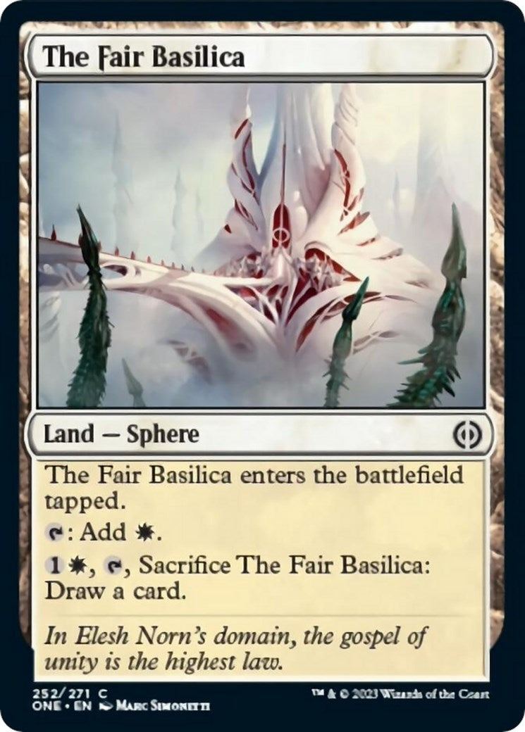 Image for The Fair Basilica (252) [Phyrexia: All Will Be One] - Magic: The Gathering