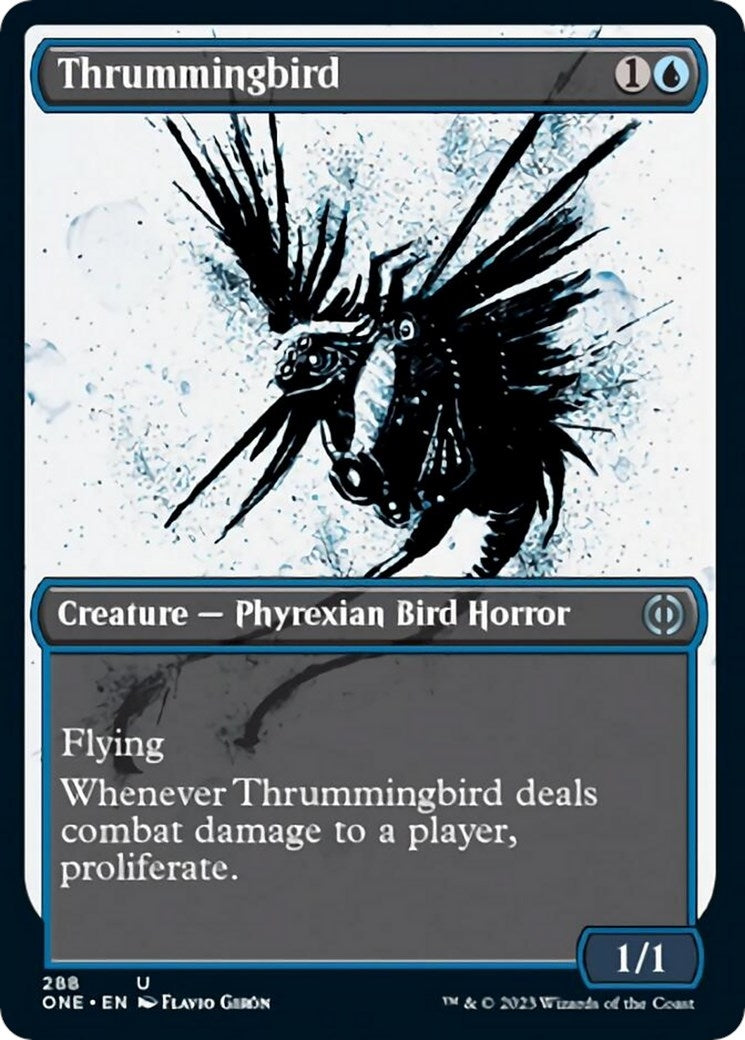Image for Thrummingbird (Showcase) (288) [Phyrexia: All Will Be One] - Magic: The Gathering