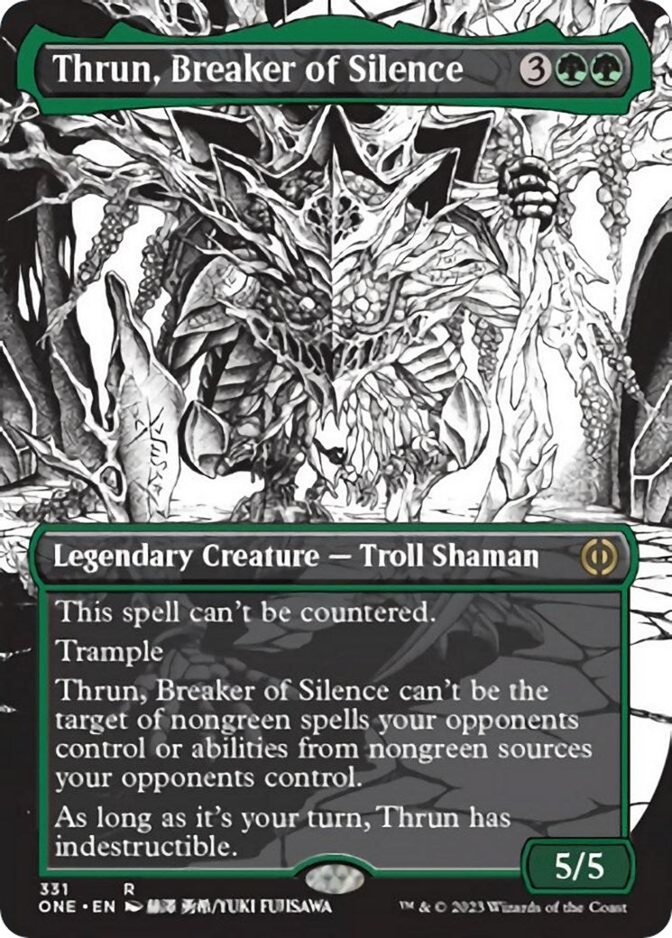 Image for Thrun, Breaker of Silence (Borderless) (331) [Phyrexia: All Will Be One] - Magic: The Gathering