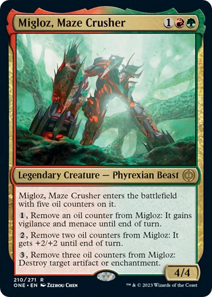 Image for Migloz, Maze Crusher (210) [Phyrexia: All Will Be One] - Magic: The Gathering