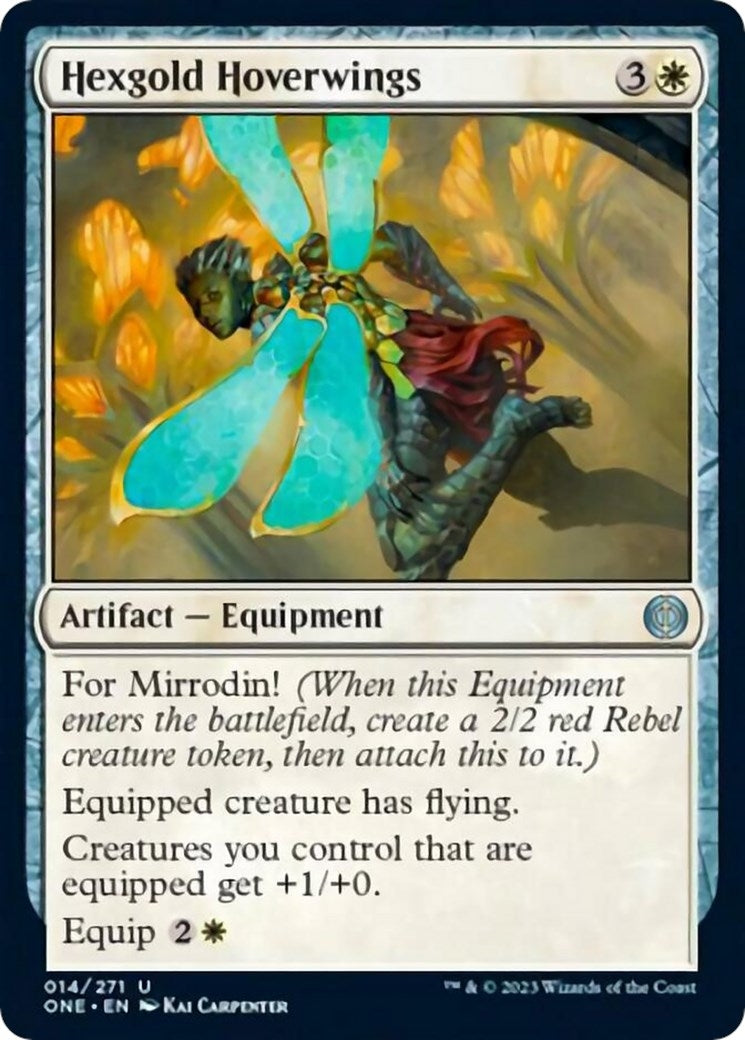 Image for Hexgold Hoverwings (14) [Phyrexia: All Will Be One] - Magic: The Gathering