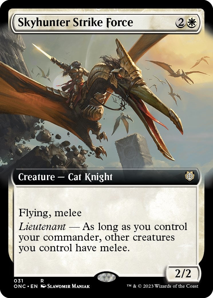 Image for Skyhunter Strike Force (Extended Art) (31) [Phyrexia: All Will Be One] - Magic: The Gathering