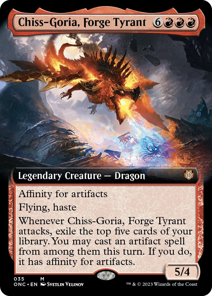 Image for Chiss-Goria, Forge Tyrant (Extended Art) (35) [Phyrexia: All Will Be One] - Magic: The Gathering