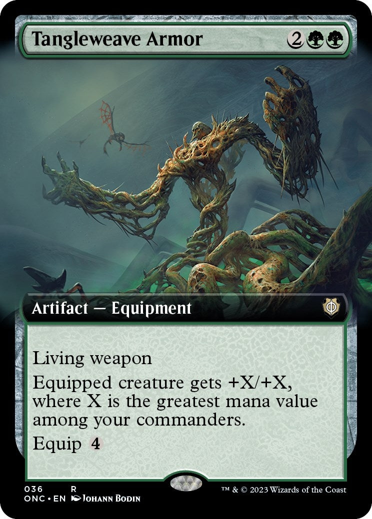 Image for Tangleweave Armor (Extended Art) (36) [Phyrexia: All Will Be One] - Magic: The Gathering