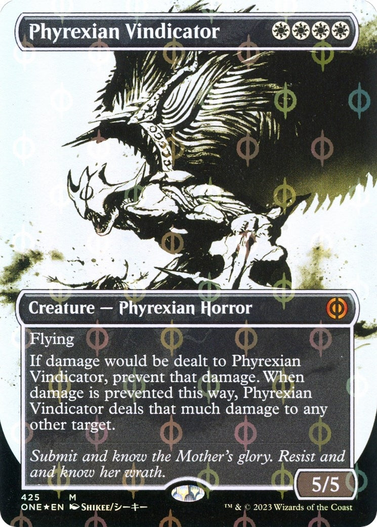 Image for Phyrexian Vindicator (Showcase) (Step-and-Compleat Foil) (425) [Phyrexia: All Will Be One] - Magic: The Gathering