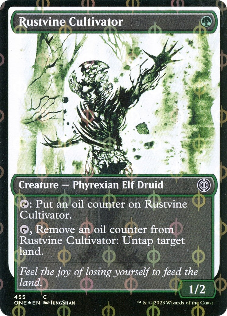 Image for Rustvine Cultivator (Showcase) (Step-and-Compleat Foil) (455) [Phyrexia: All Will Be One] - Magic: The Gathering