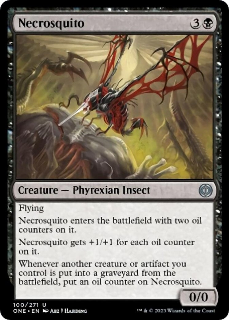 Image for Necrosquito (100) [Phyrexia: All Will Be One] - Magic: The Gathering