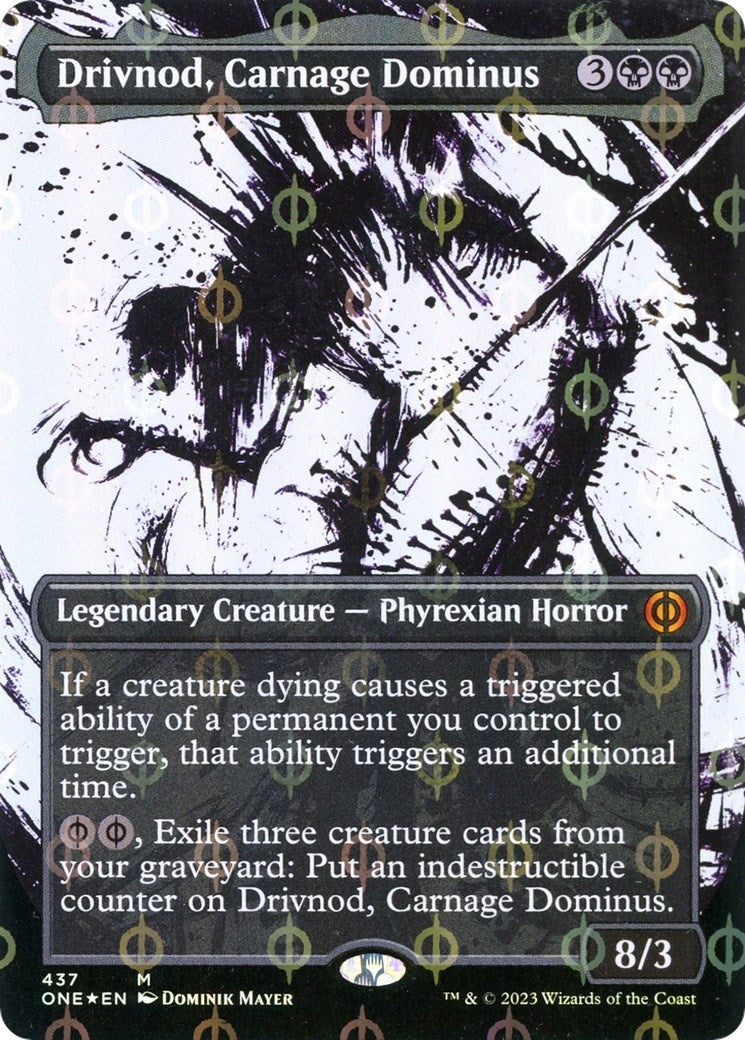 Image for Drivnod, Carnage Dominus (Showcase) (Step-and-Compleat Foil) (437) [Phyrexia: All Will Be One] - Magic: The Gathering