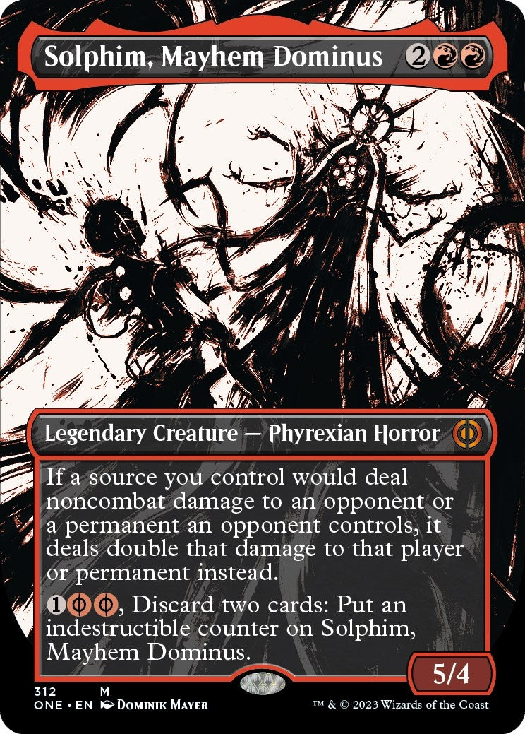 Image for Solphim, Mayhem Dominus (Showcase) (312) [Phyrexia: All Will Be One] - Magic: The Gathering