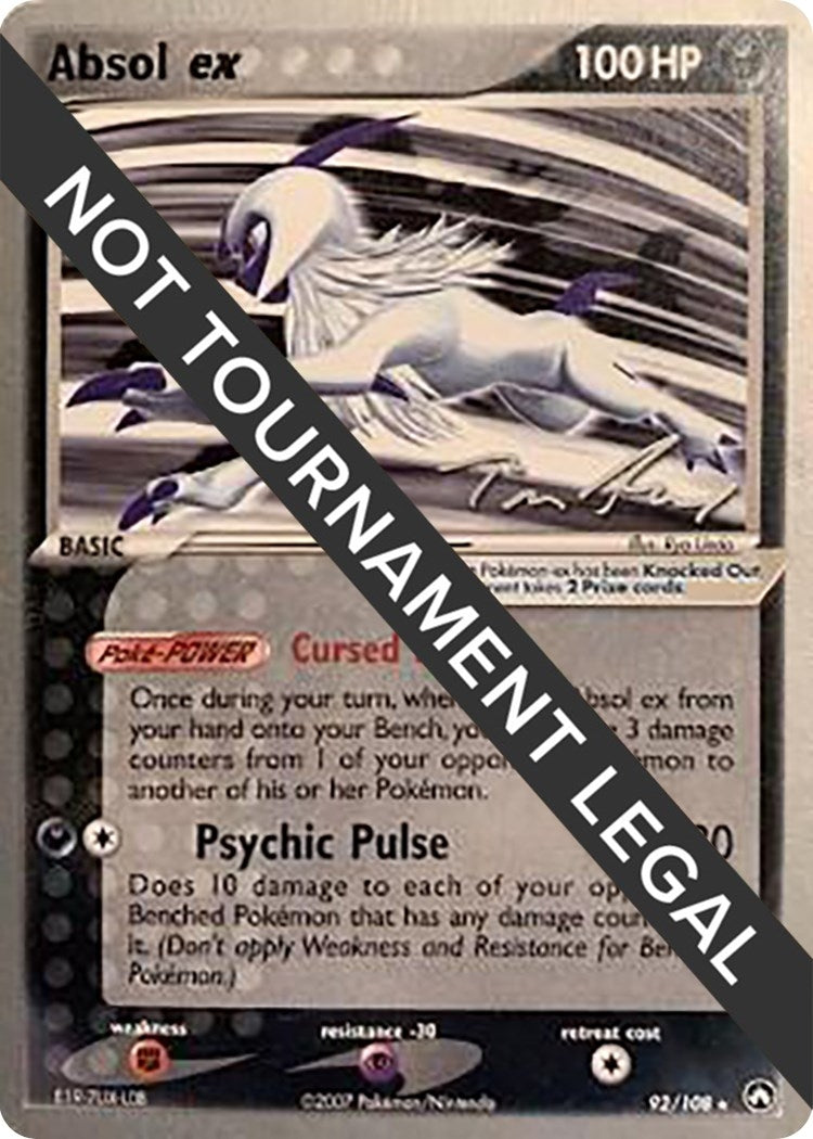 Image for Absol ex - 2007 (Tom Roos) (92/108) [World Championship Decks] - Pokemon