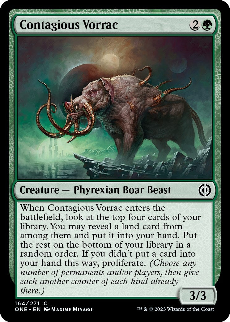 Contagious Vorrac (164) [Phyrexia: All Will Be One]