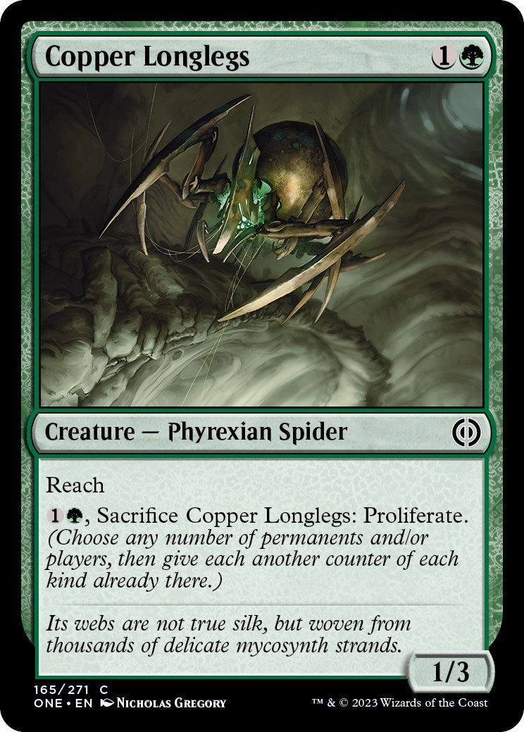 Image for Copper Longlegs (165) [Phyrexia: All Will Be One] - Magic: The Gathering