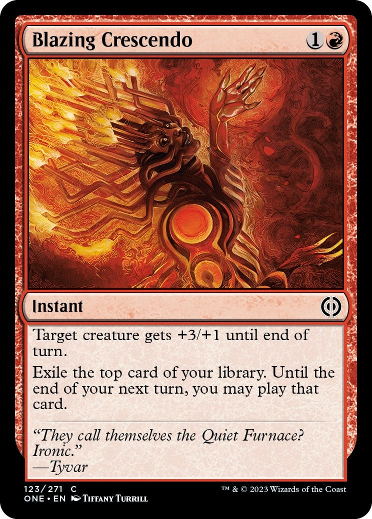 Image for Blazing Crescendo (123) [Phyrexia: All Will Be One] - Magic: The Gathering
