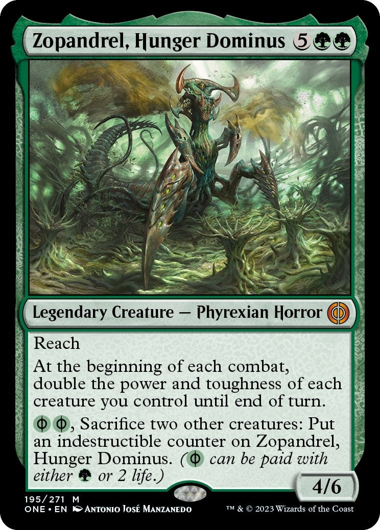 Image for Zopandrel, Hunger Dominus (195) [Phyrexia: All Will Be One] - Magic: The Gathering