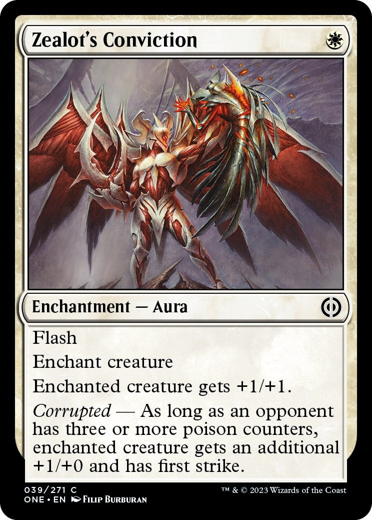 Image for Zealot's Conviction (39) [Phyrexia: All Will Be One] - Magic: The Gathering