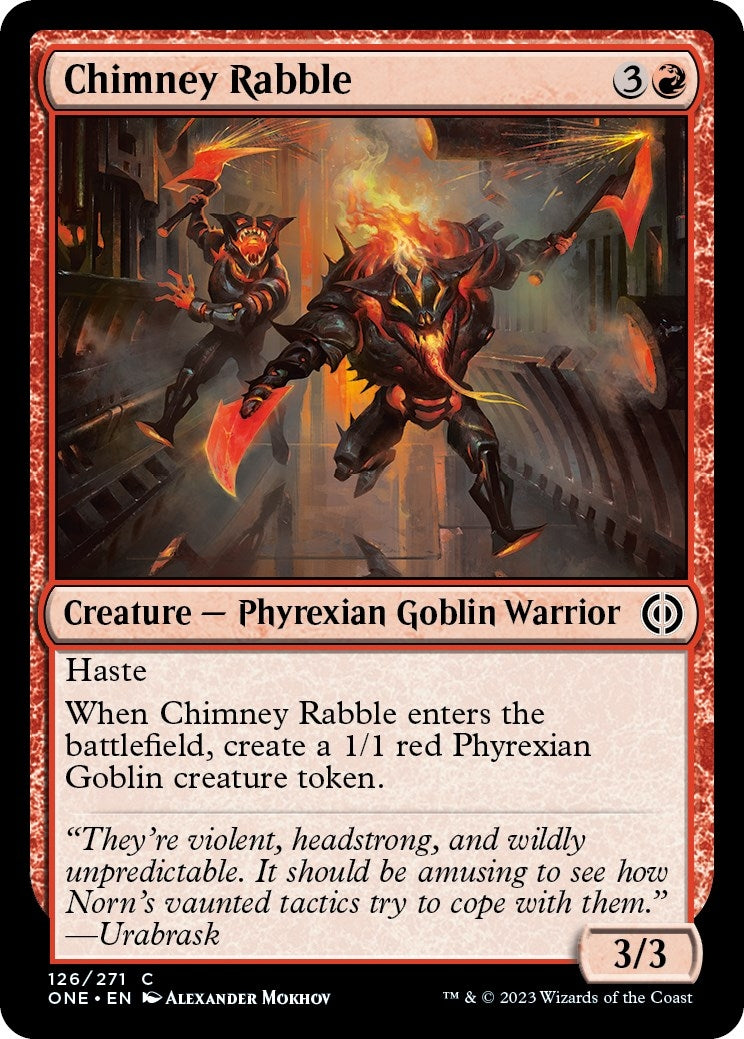 Image for Chimney Rabble (126) [Phyrexia: All Will Be One] - Magic: The Gathering