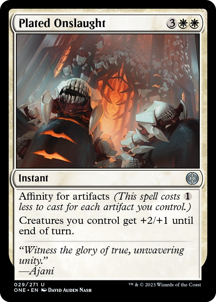 Image for Plated Onslaught (29) [Phyrexia: All Will Be One] - Magic: The Gathering