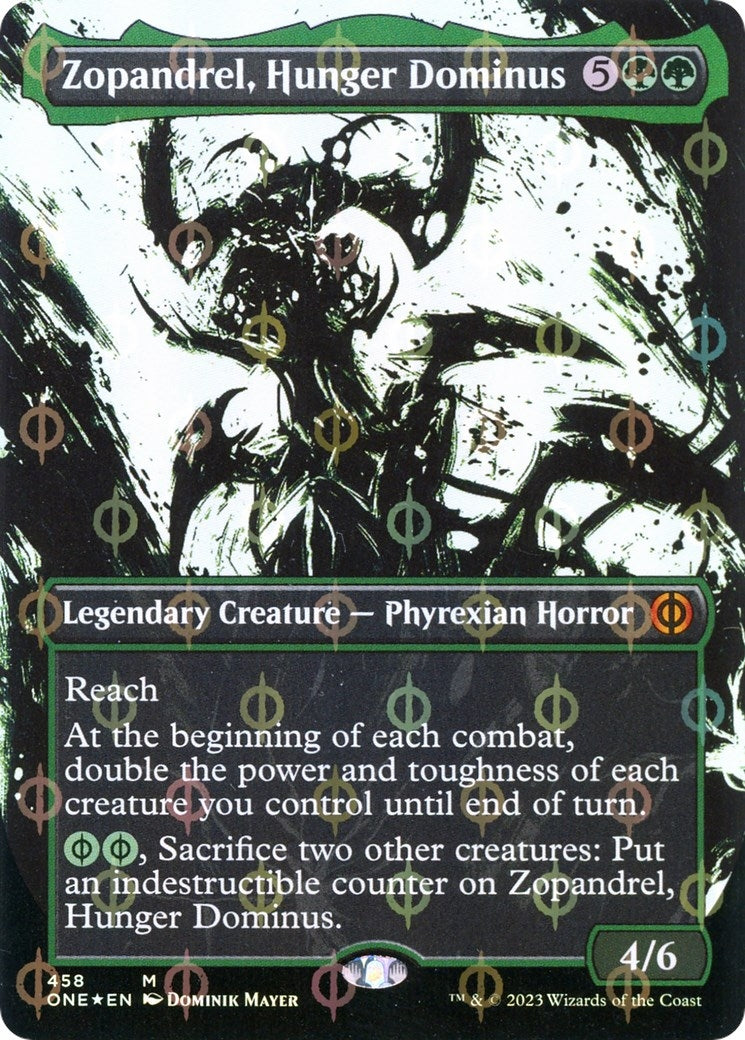 Image for Zopandrel, Hunger Dominus (Showcase) (Step-and-Compleat Foil) (458) [Phyrexia: All Will Be One] - Magic: The Gathering